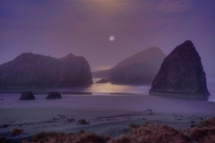 Moonset At Myers Creek