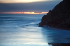 Ocean Blues and Dark Rocks