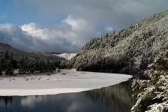 Freshly Fallen Snow and Morning Glow on the Rogue River