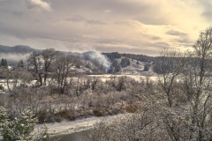 Sixes Oregon Shivers in Winter Snow